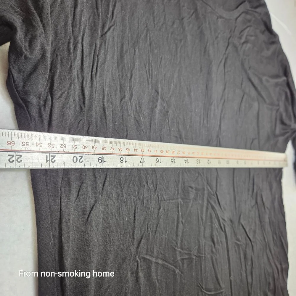 Women's MATCHSTICK Black Long Sleeve Tee Plus Size XXL